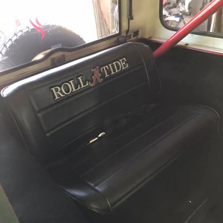 auto roll tide upholstery