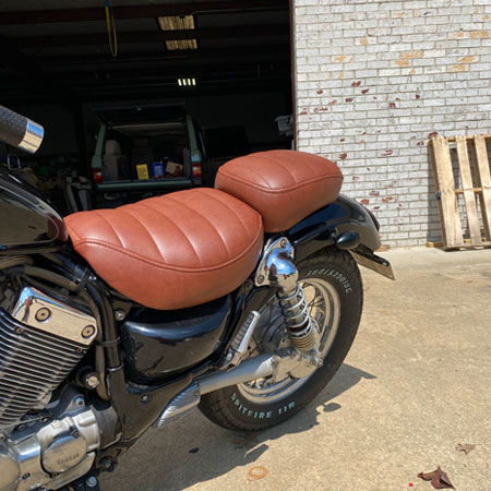 moto brown seat