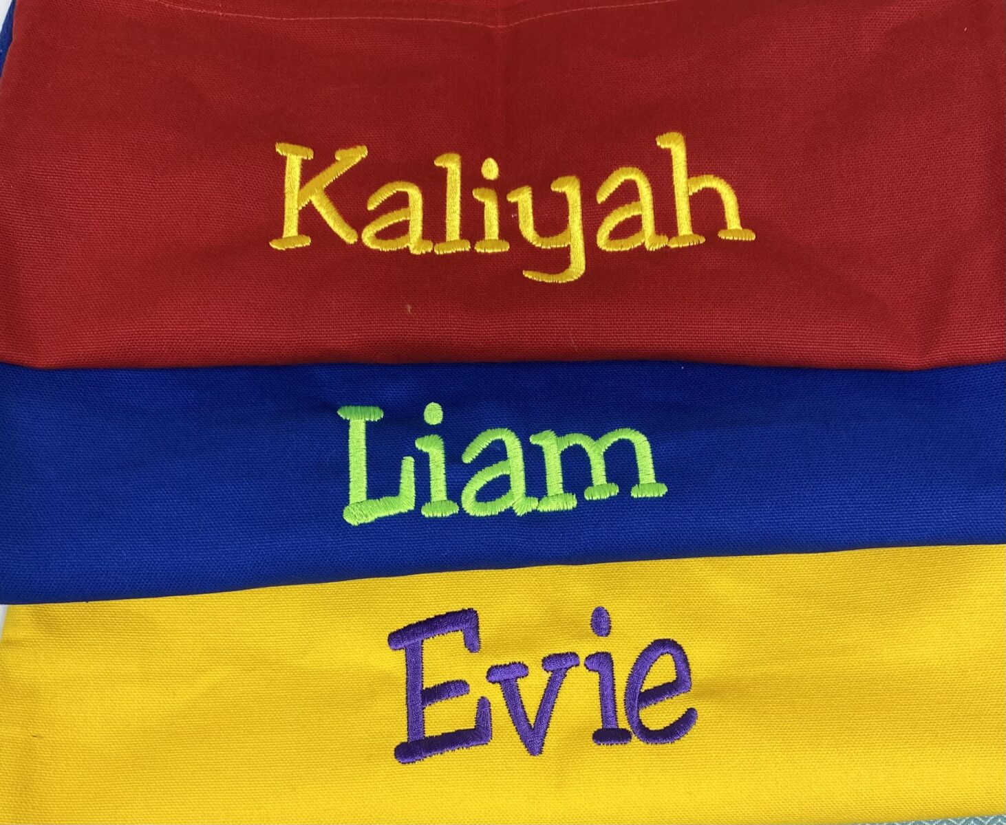 Custom Embroidered Name Towels